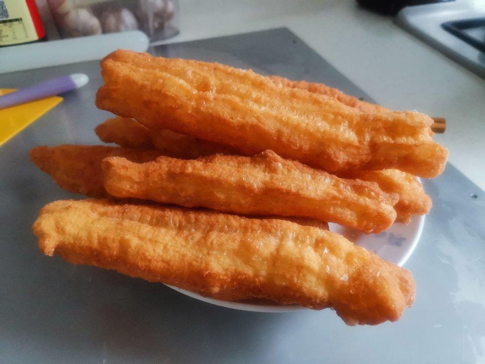 自制无泡打粉油条