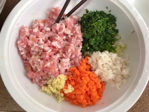 荠菜马蹄猪肉饺的做法 步骤3