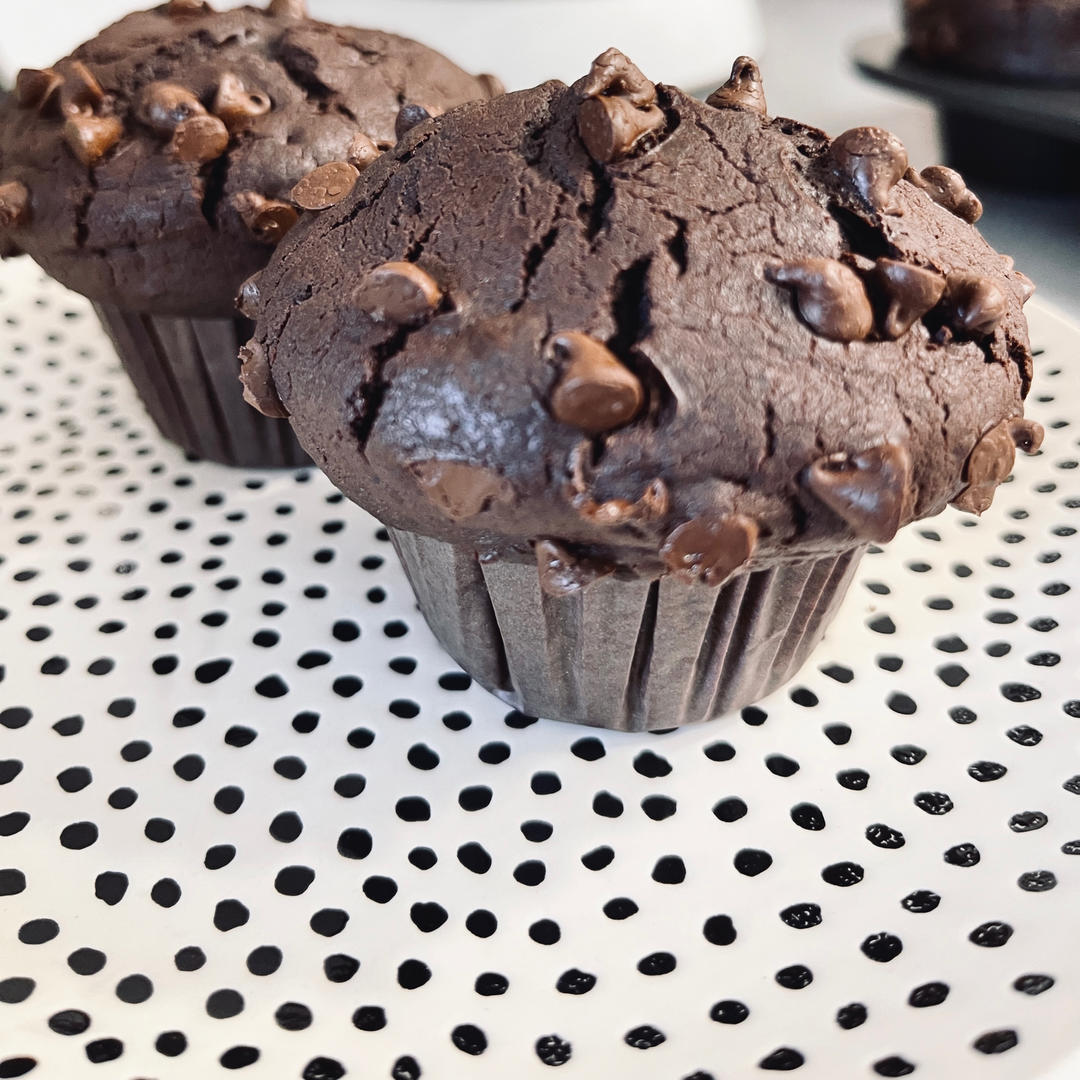 在家做巧克力蘑菇头麦芬蛋糕🍫