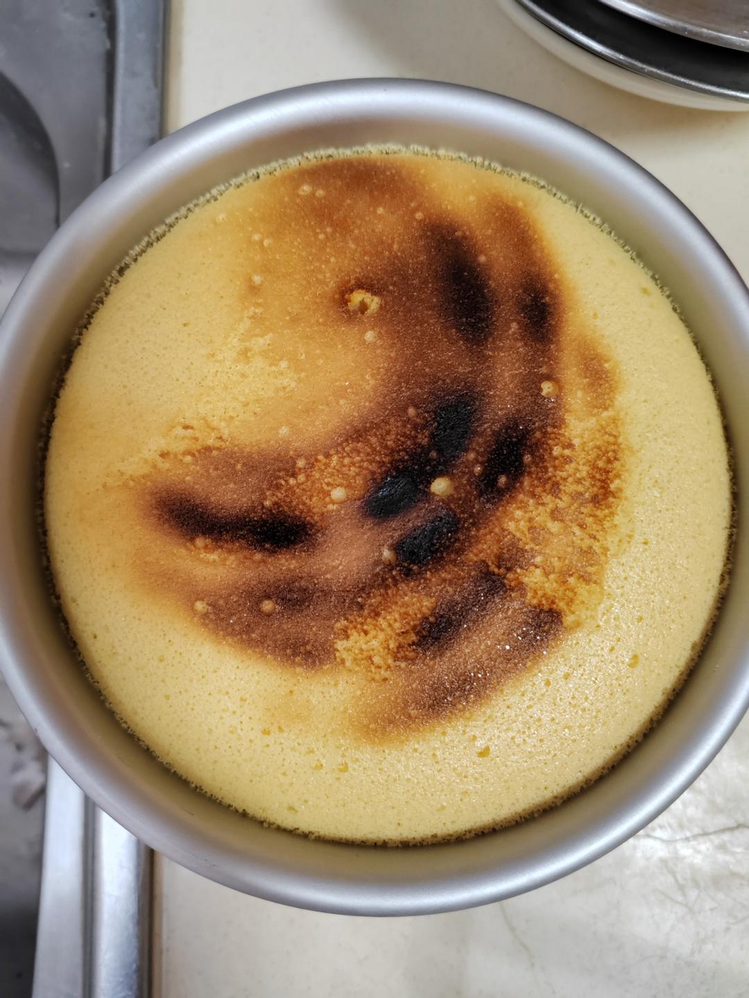 空气炸锅蛋糕 戚风（6寸超详细打蛋/脱模步骤）