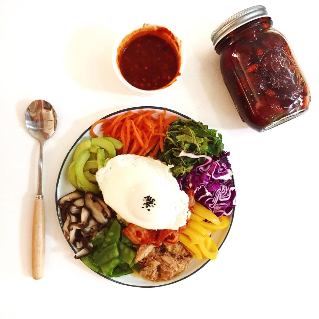 笑笑佳-做的【健康三餐】拌饭 自制酱汁