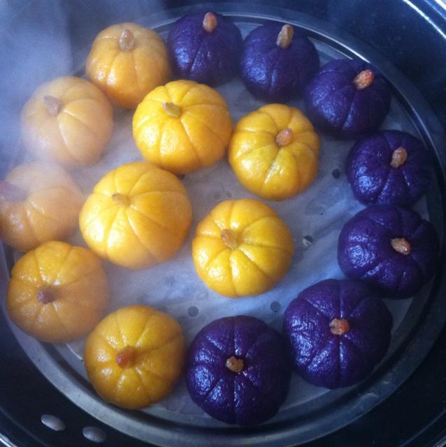 南瓜、紫薯小饼的做法