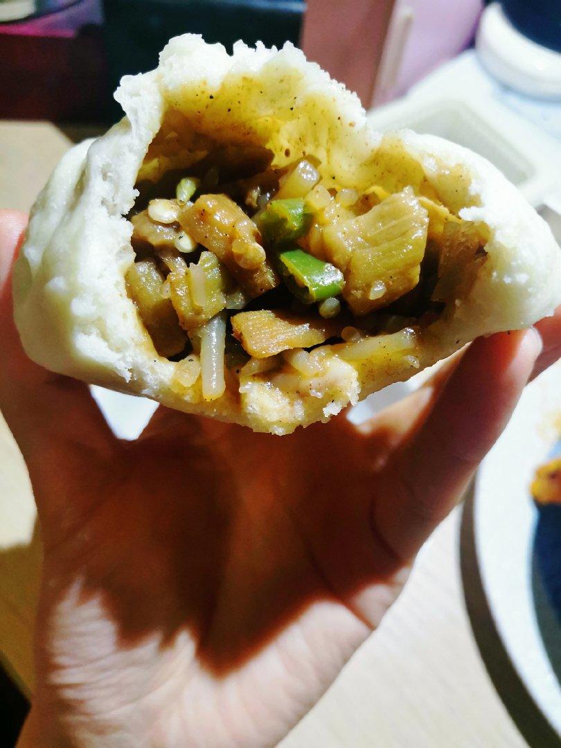 青椒茄子包子