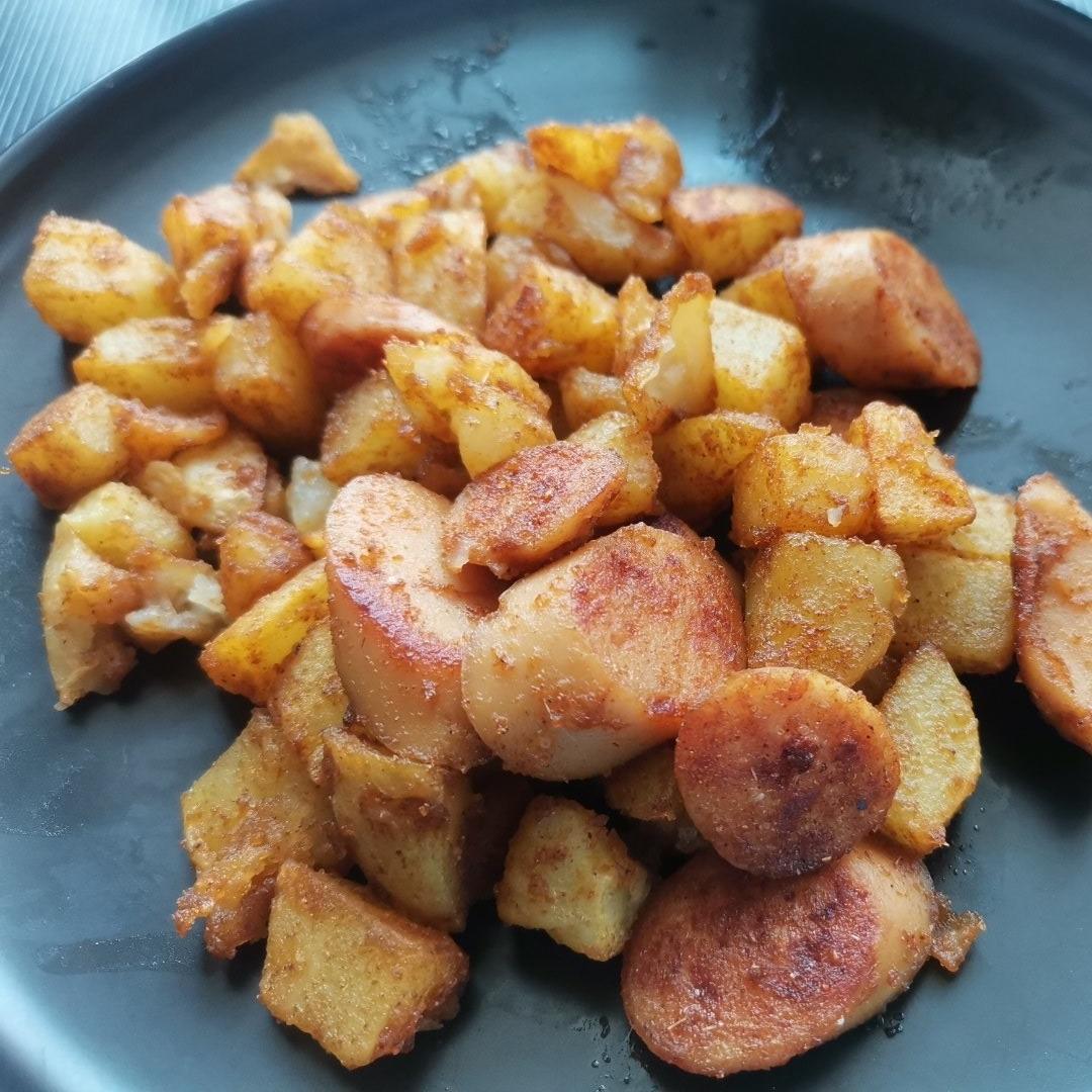 香辣过瘾的孜然土豆火腿，比路边摊还好吃