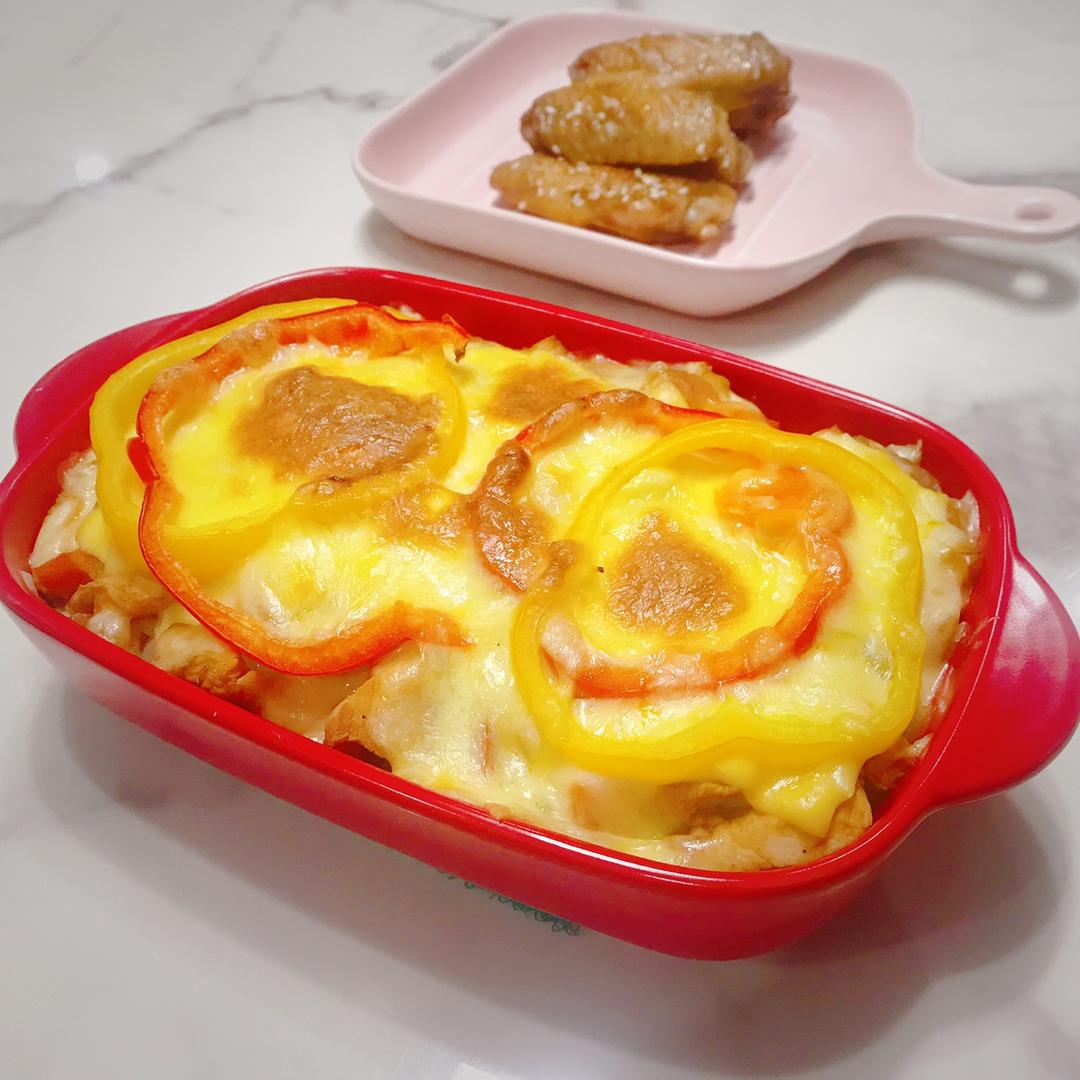 番茄鸡肉浓情焗饭【两人份】