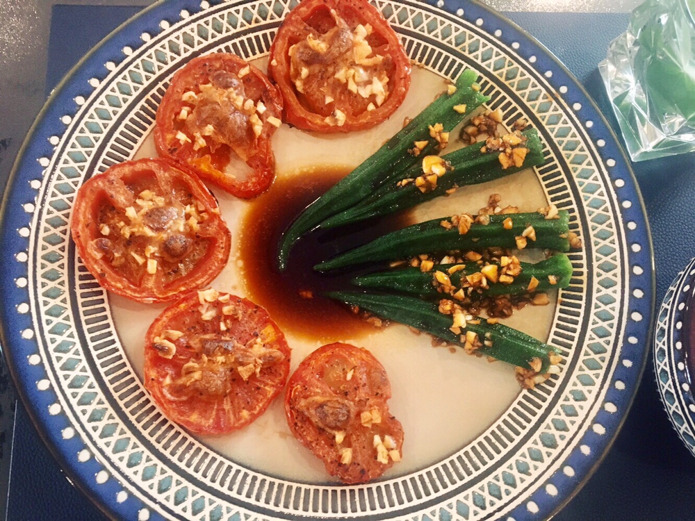 低脂健康-黑椒烤番茄