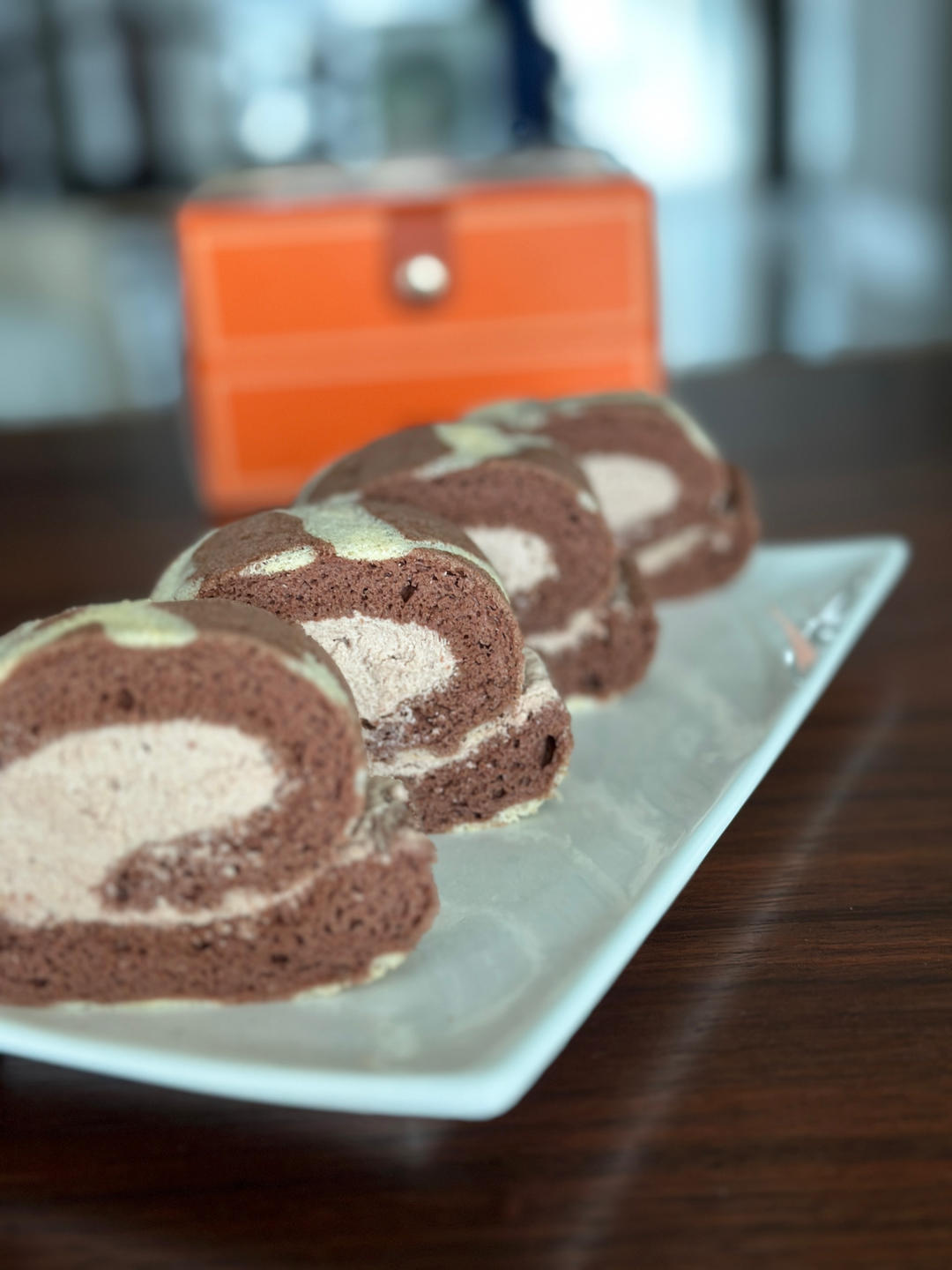 长颈鹿可可蛋糕卷