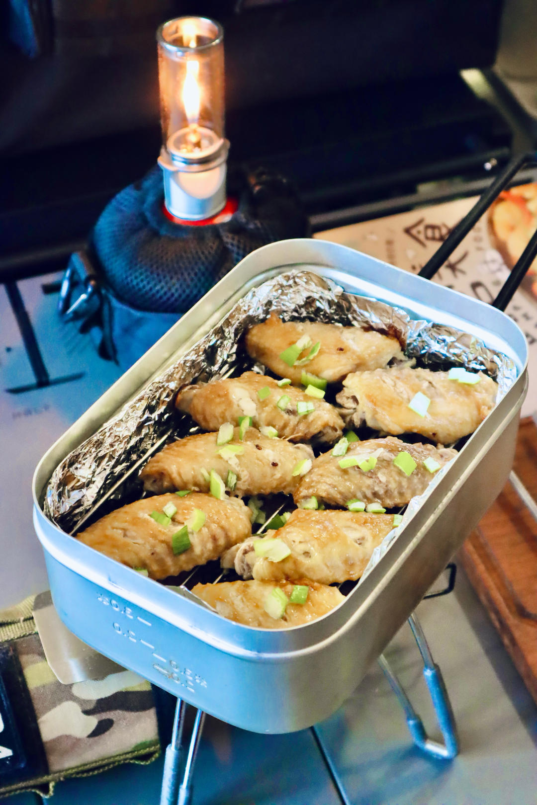 露营菜谱--烟熏鸡翅中