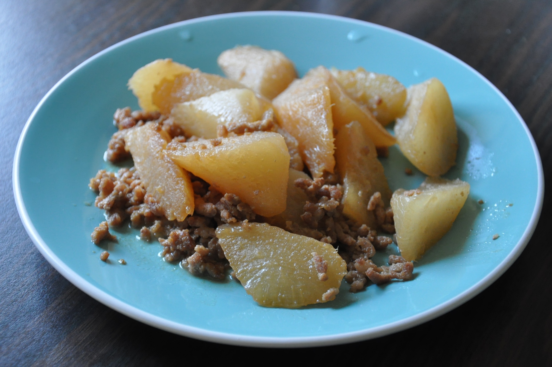 日式肉末煮萝卜