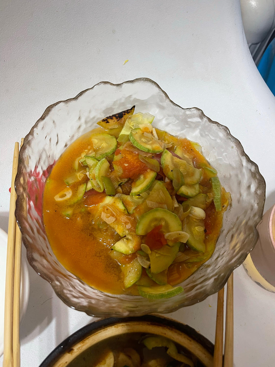 西红柿炒西葫芦