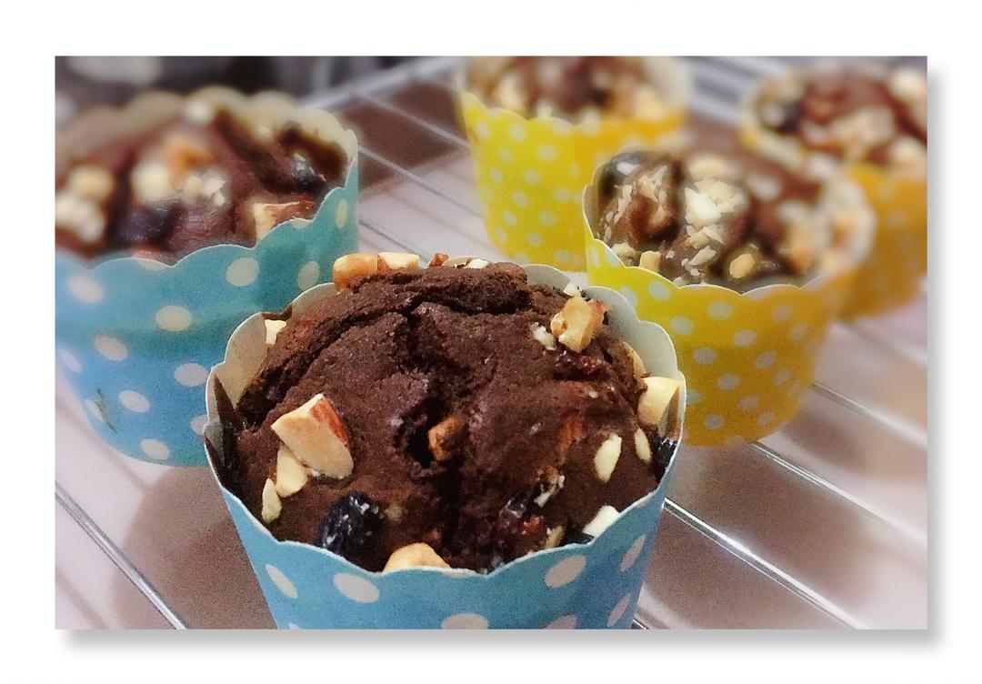 浓情巧克力摩卡马芬<Chocolate Espresso Muffins>