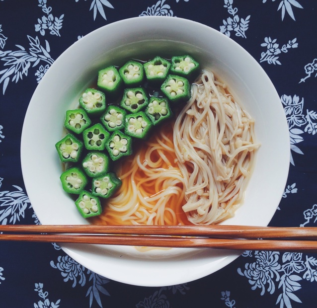 日式金针秋葵凉面（kuro酱版）