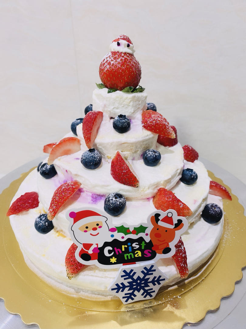 免烤箱❗️高颜值巨好吃的圣诞树松饼蛋糕🎄手把手教你做，让我们一起快乐过圣诞。