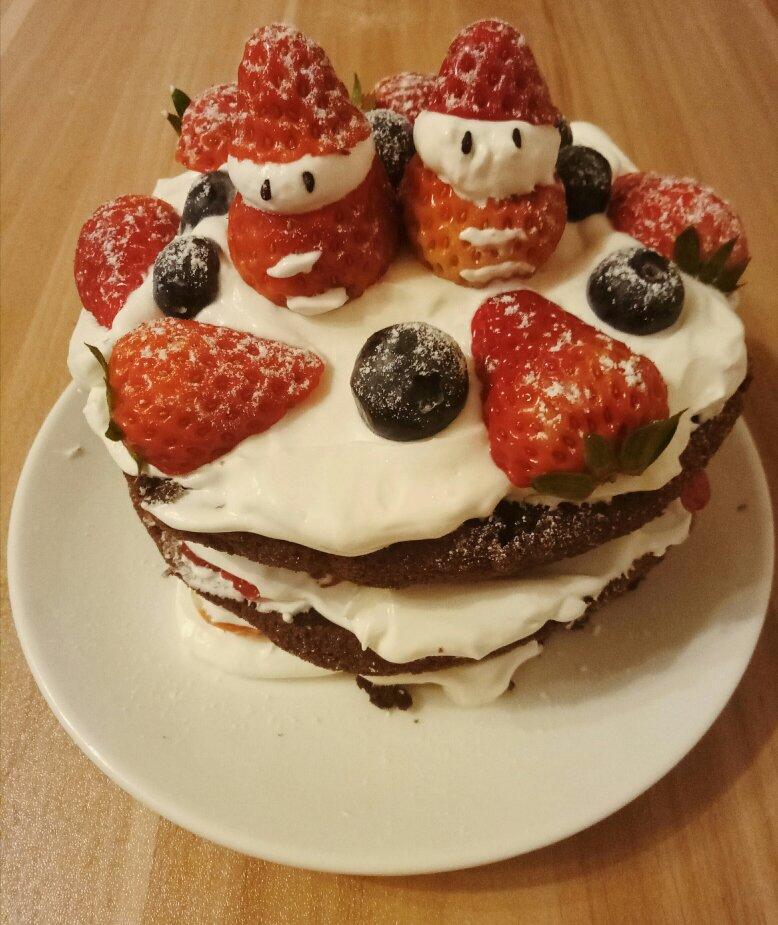 圣诞呆萌裸蛋糕