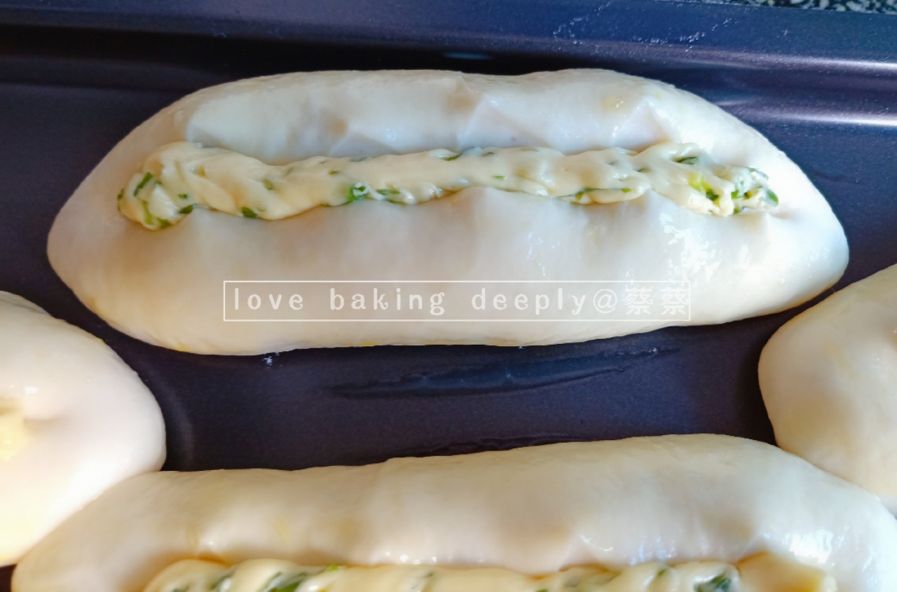 液种葱香面包❗台式经典面包的做法 步骤16