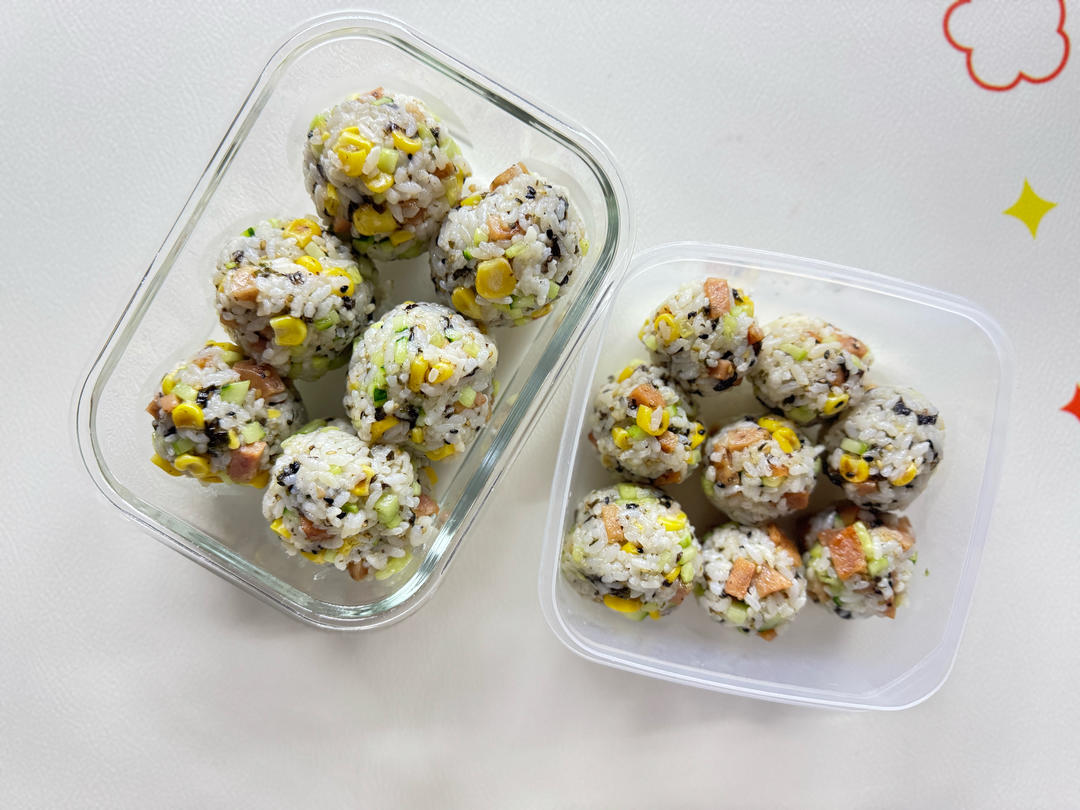大朋友小朋友都爱吃的海苔饭团