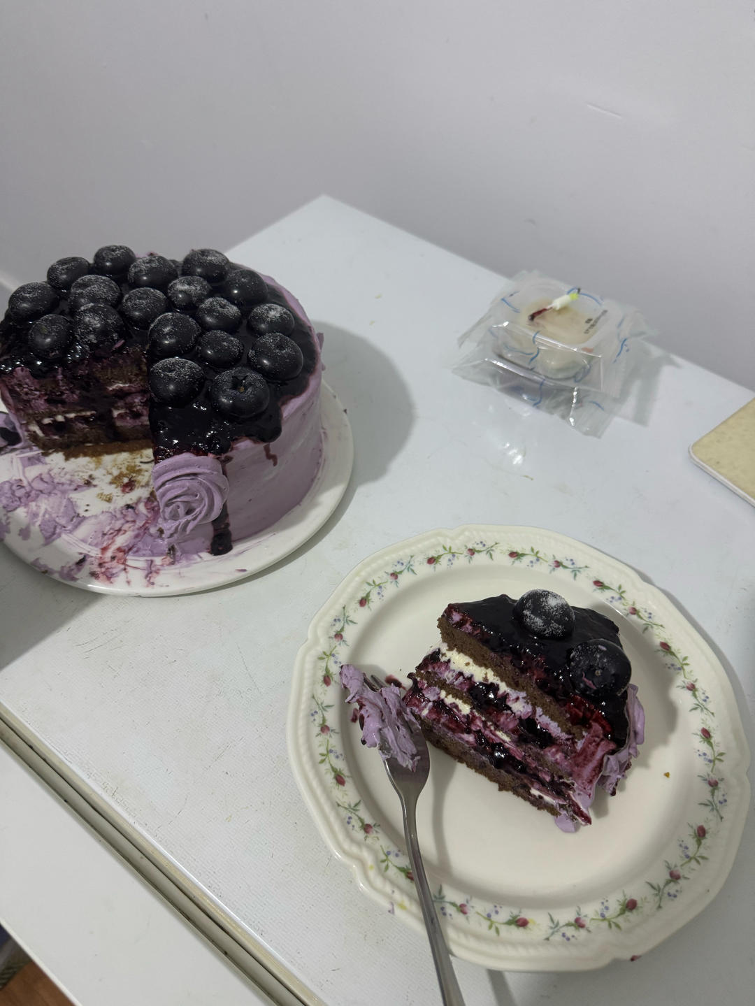 蓝莓可可蛋糕🫐