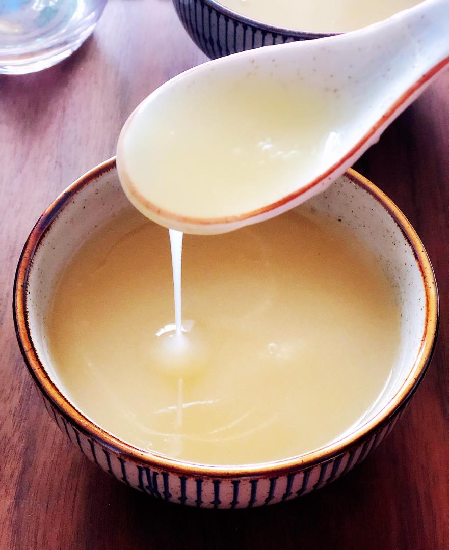 五款早餐饮品：杏仁米糊+黑芝麻糊+水果奶昔+银耳羹+南瓜米糊【曼食慢语】