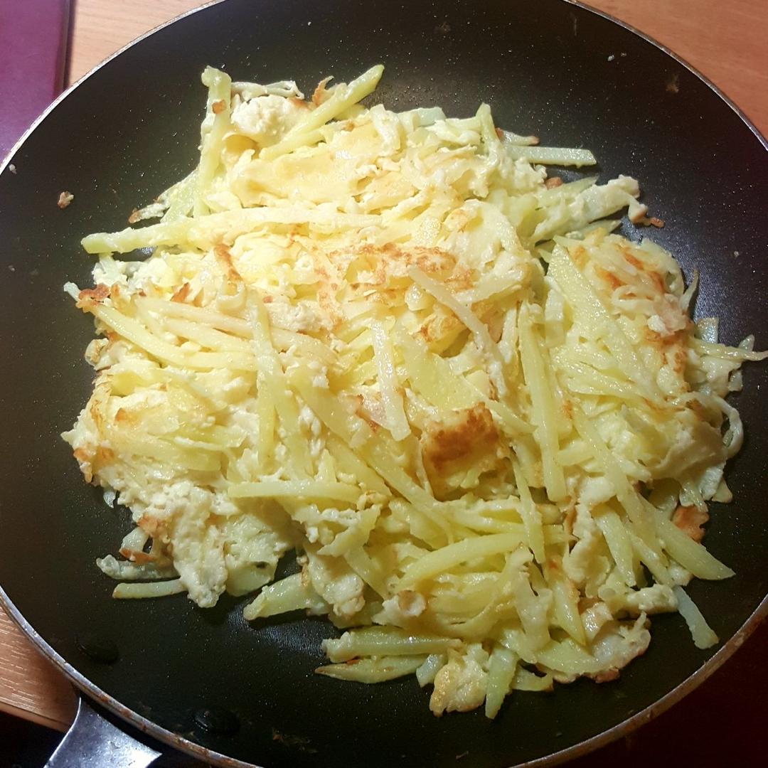 土豆丝鸡蛋饼