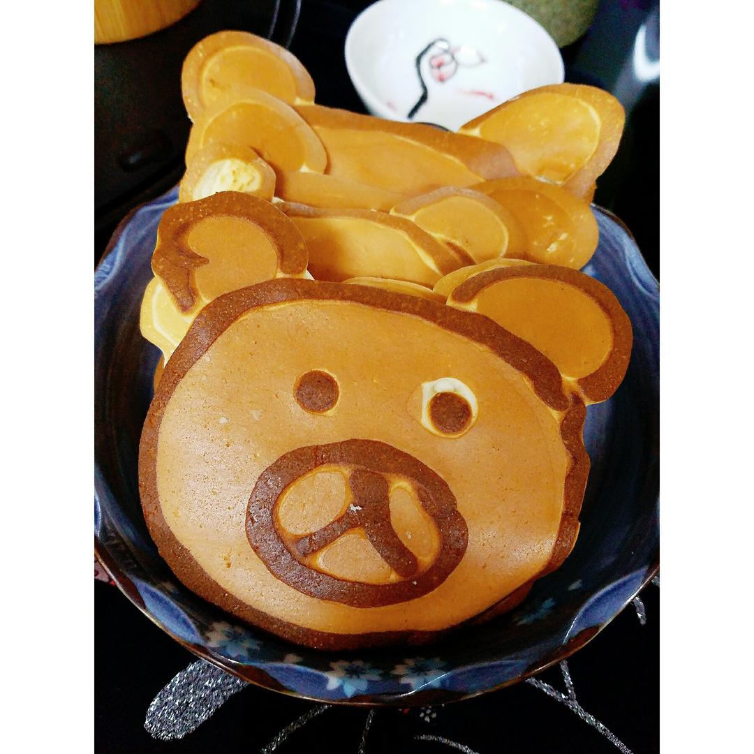 彼岸繁花79桃子做的小熊煎饼