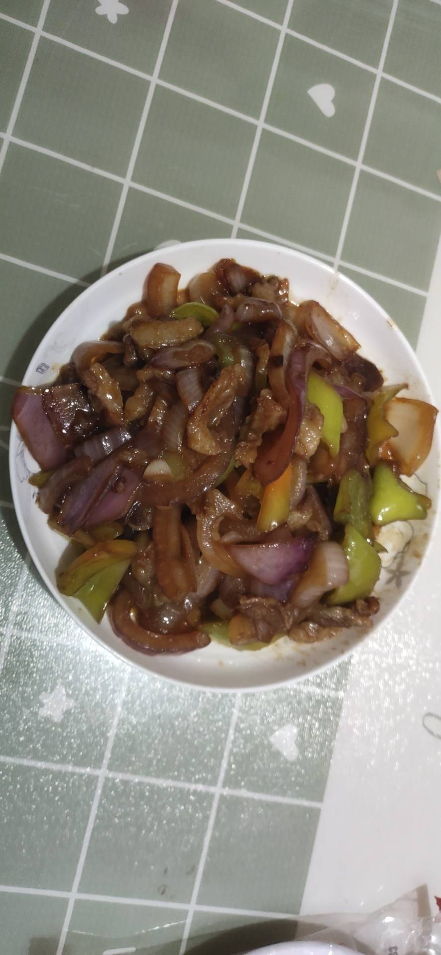 下饭菜：洋葱青椒炒肉片