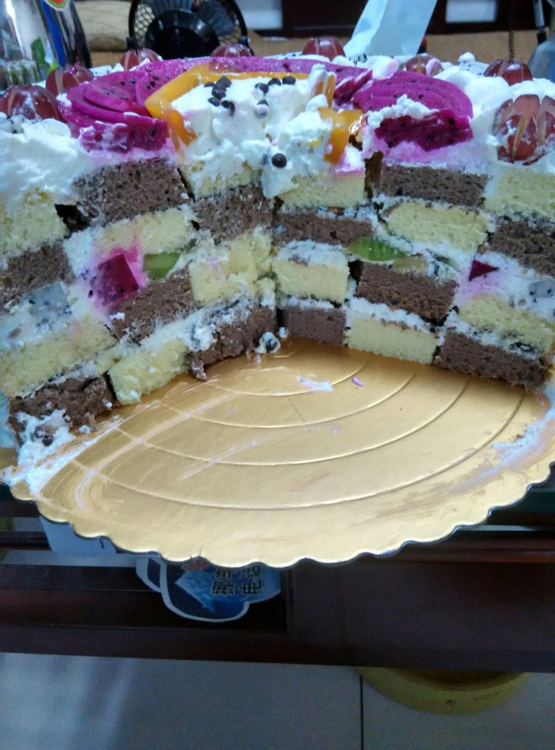 棋格蛋糕（附戚风做法）