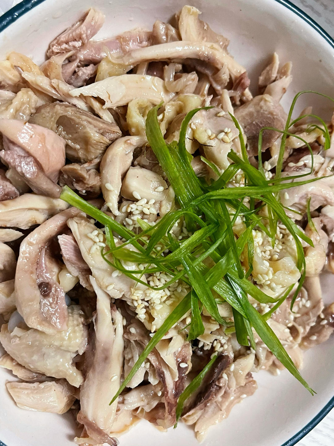 手撕鸡腿(盐焗)