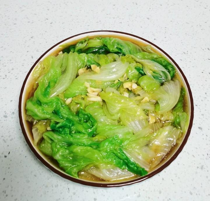 白灼西生菜