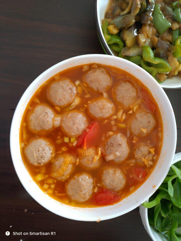 番茄牛肉丸