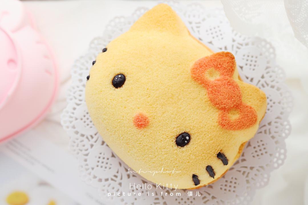 Hello Kitty异形戚风蛋糕的做法