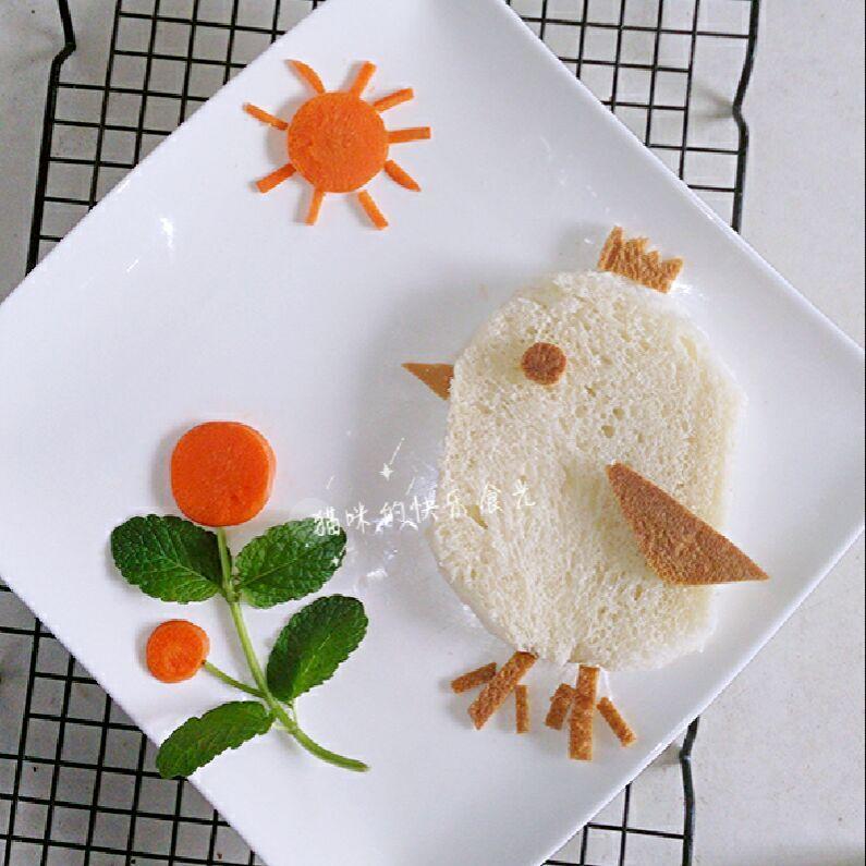 早餐---萌萌哒的小鸟面包的做法