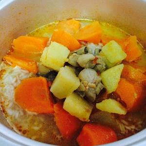 萝卜土豆鸡腿焖饭（电饭锅版）的做法 步骤5