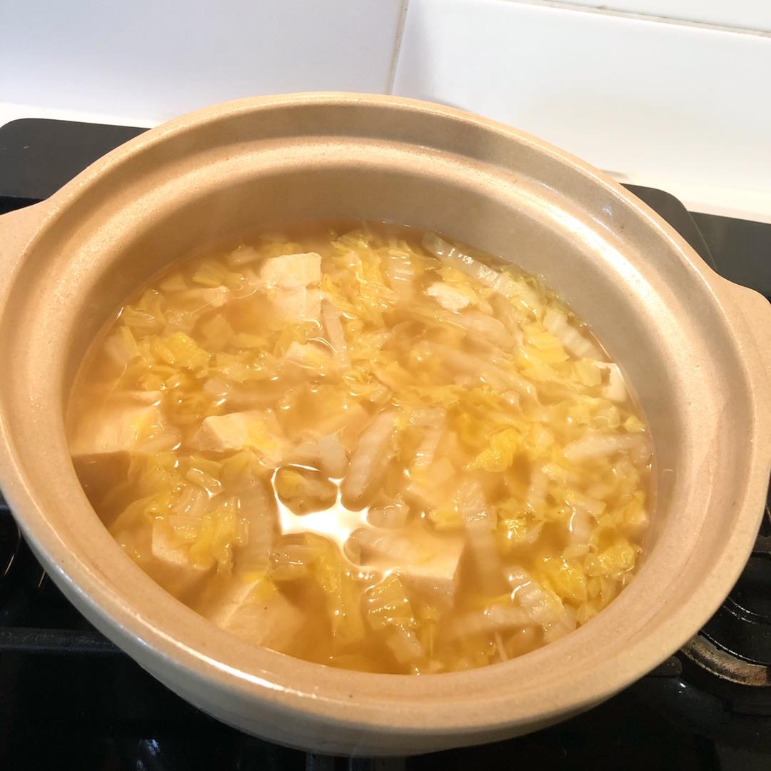 白菜炖冻豆腐