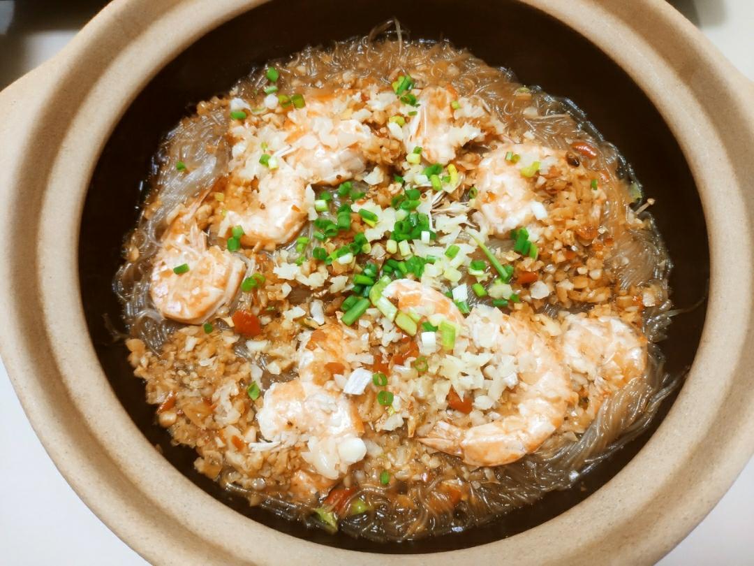 蒜蓉粉丝虾煲