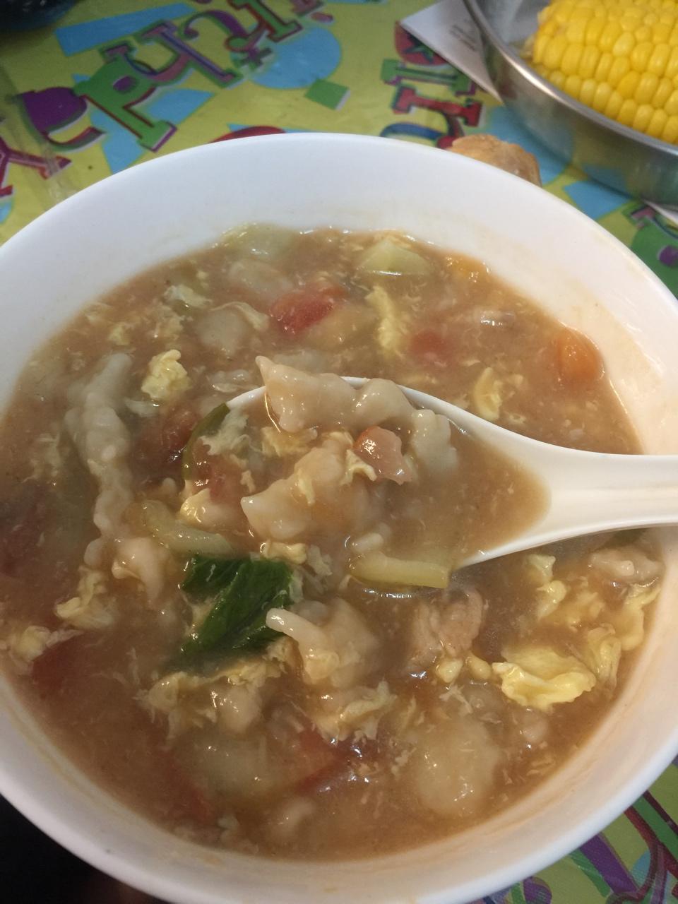 西红柿鸡蛋疙瘩汤