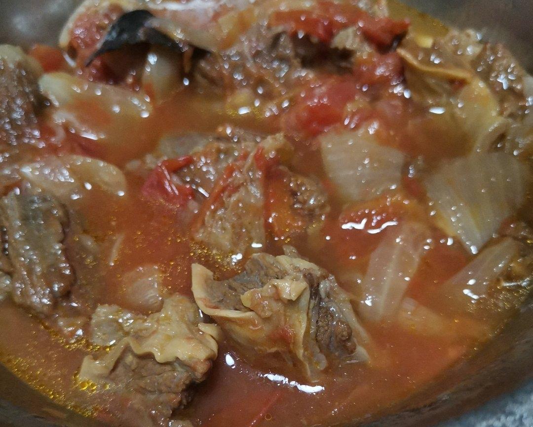 西红柿炖牛腩的做法