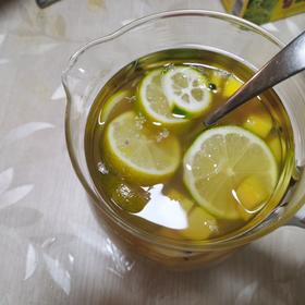百香果柠檬水果茶