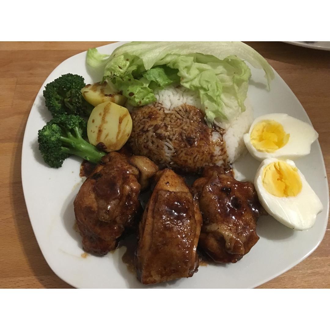 照烧鸡腿饭