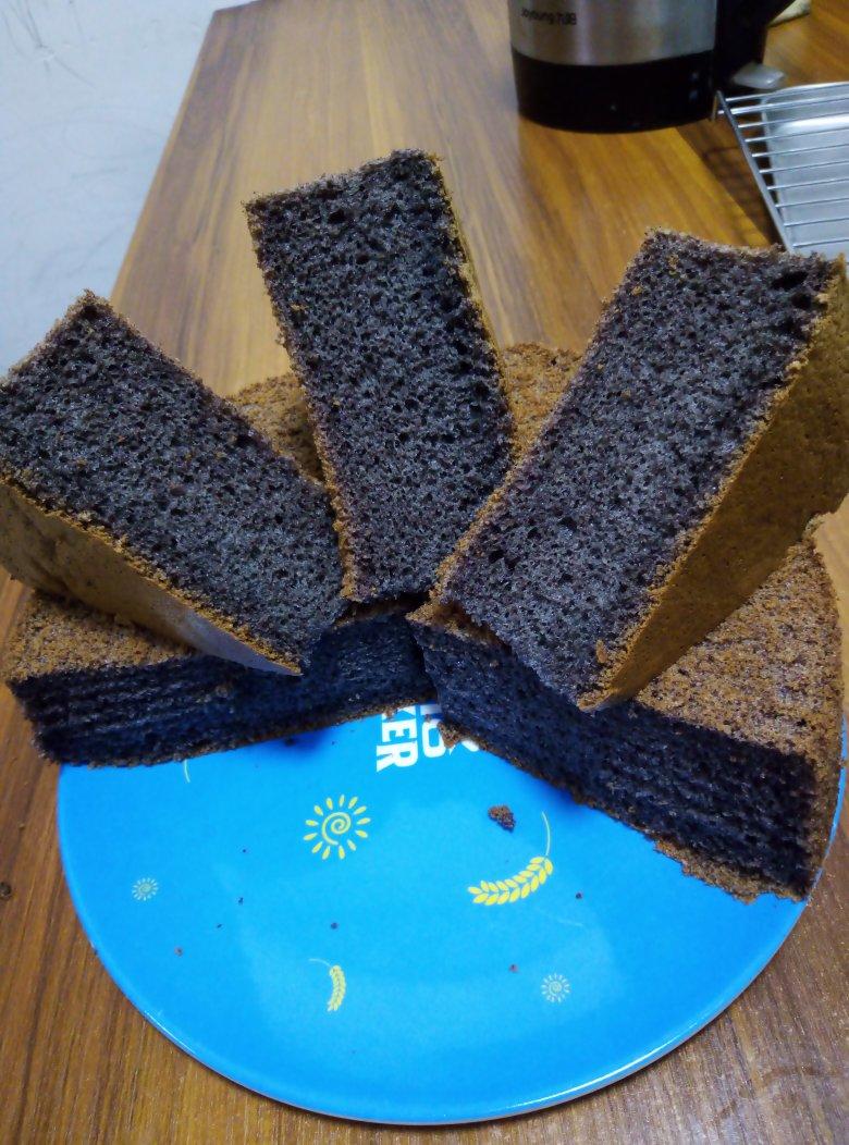 超好吃的紫米戚风