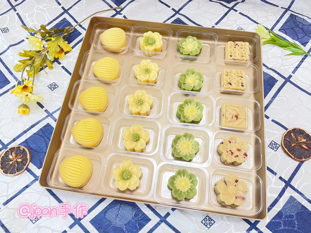 低糖低油清新版绿豆糕