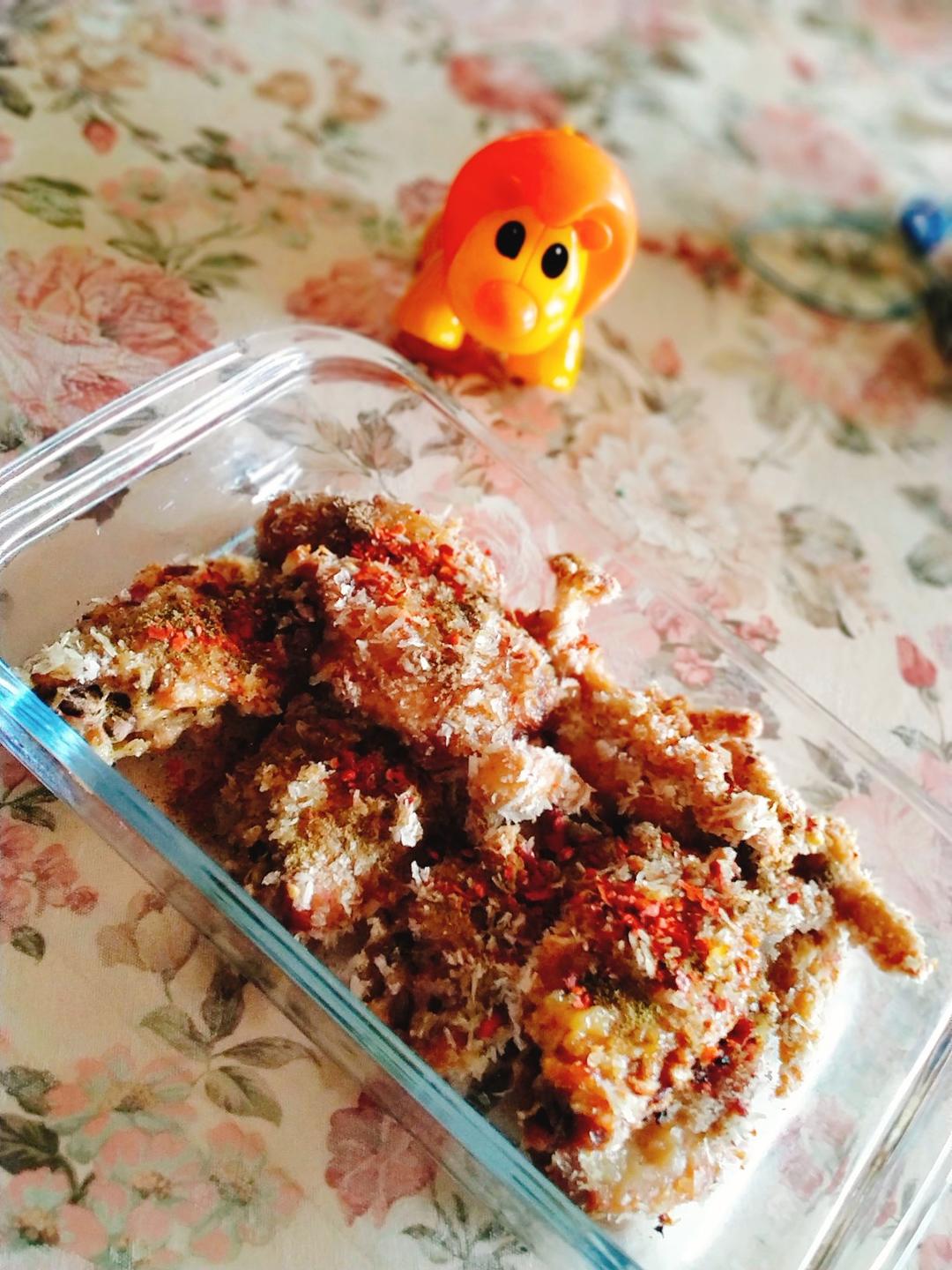 无油版蒜香面包糠烤鸡翅