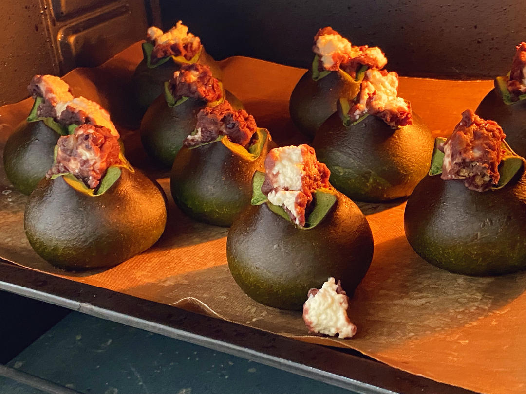 抹茶红豆乳酪碱水球🍵丝滑内馅✅新手友好