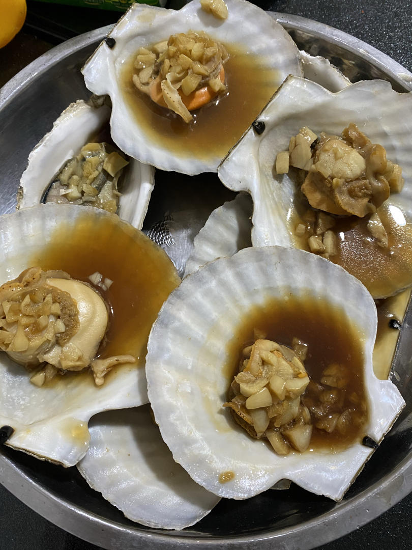蒜蓉粉丝蒸扇贝（清晰图片步骤讲解）