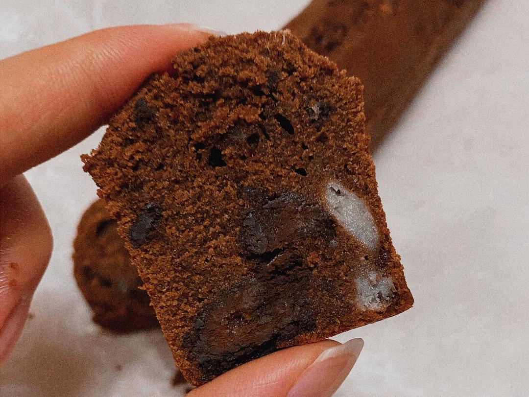 香蕉巧克力甘纳许磅蛋糕