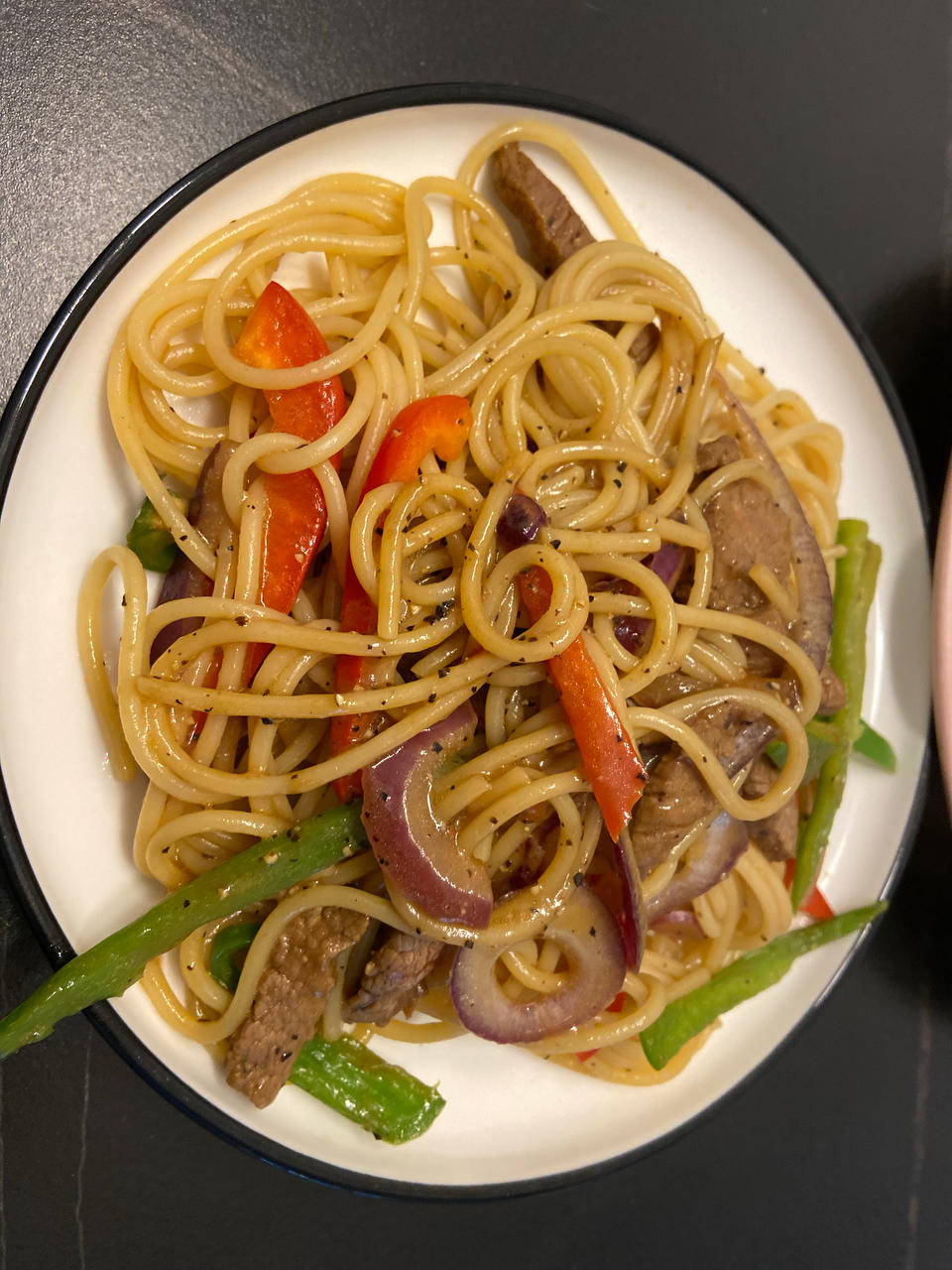 比餐厅好吃的黑椒牛柳意面🍝零失败简单教程