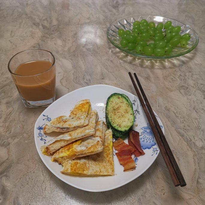 超懒版鸡蛋和吐司