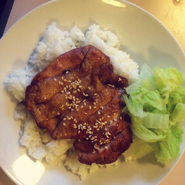 照烧鸡腿饭