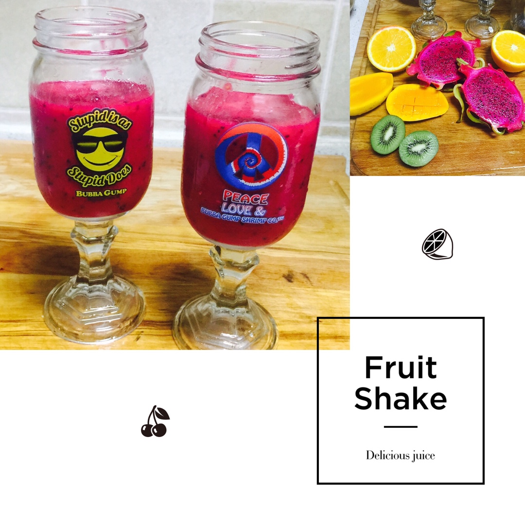 Rainbow Fruit Shake