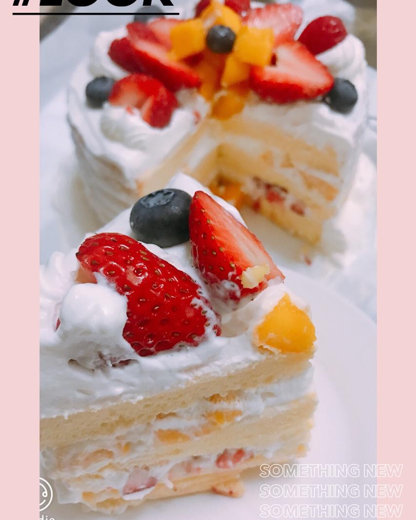 《Tinrry+》草莓奶油蛋糕（8寸配方）