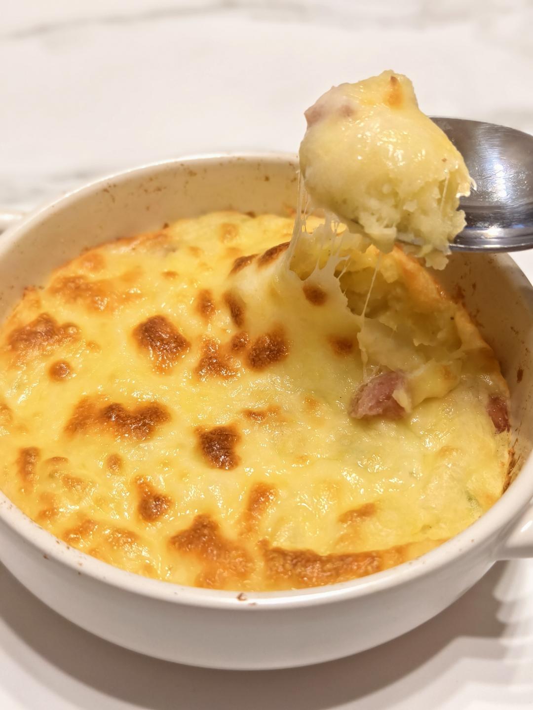 芝士焗土豆泥（烤箱版），小朋友们最爱